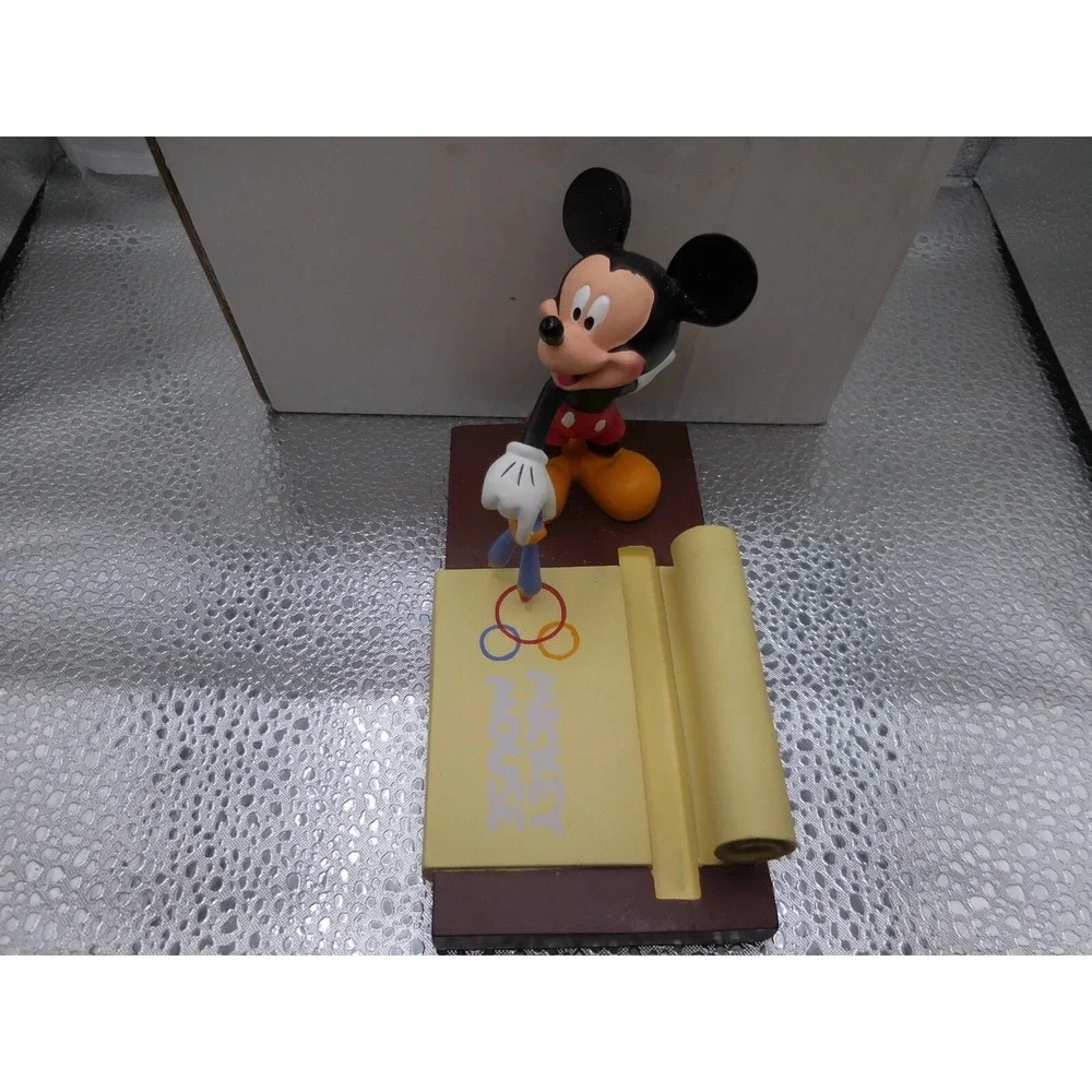Disney Mickey Mouse Writing Scroll Figure Stand 5 1/2